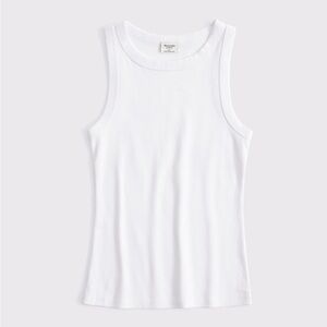 Abercrombie & Fitch Tuckable White Ribbed Tank